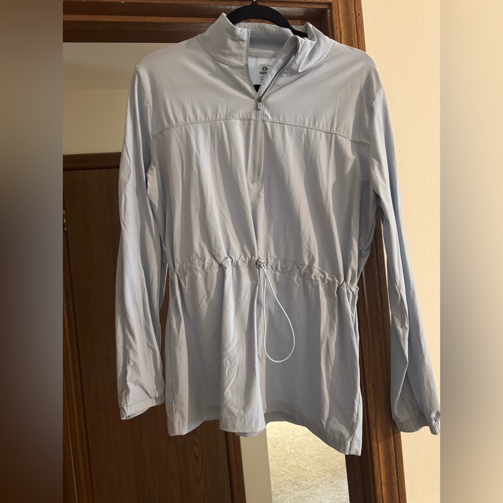 Light Blue 3/4 Zip Activewear Top